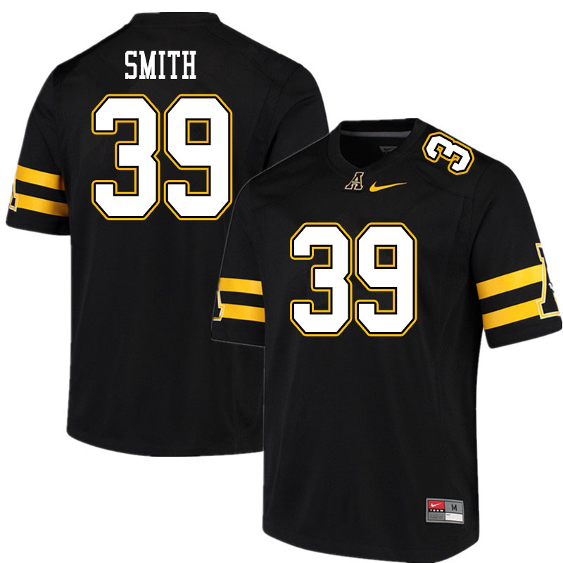 Men #39 Rodney Smith Appalachian State Mountaineers College Football Jerseys Sale-Black - Click Image to Close
